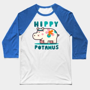 Hippypotamus Baseball T-Shirt